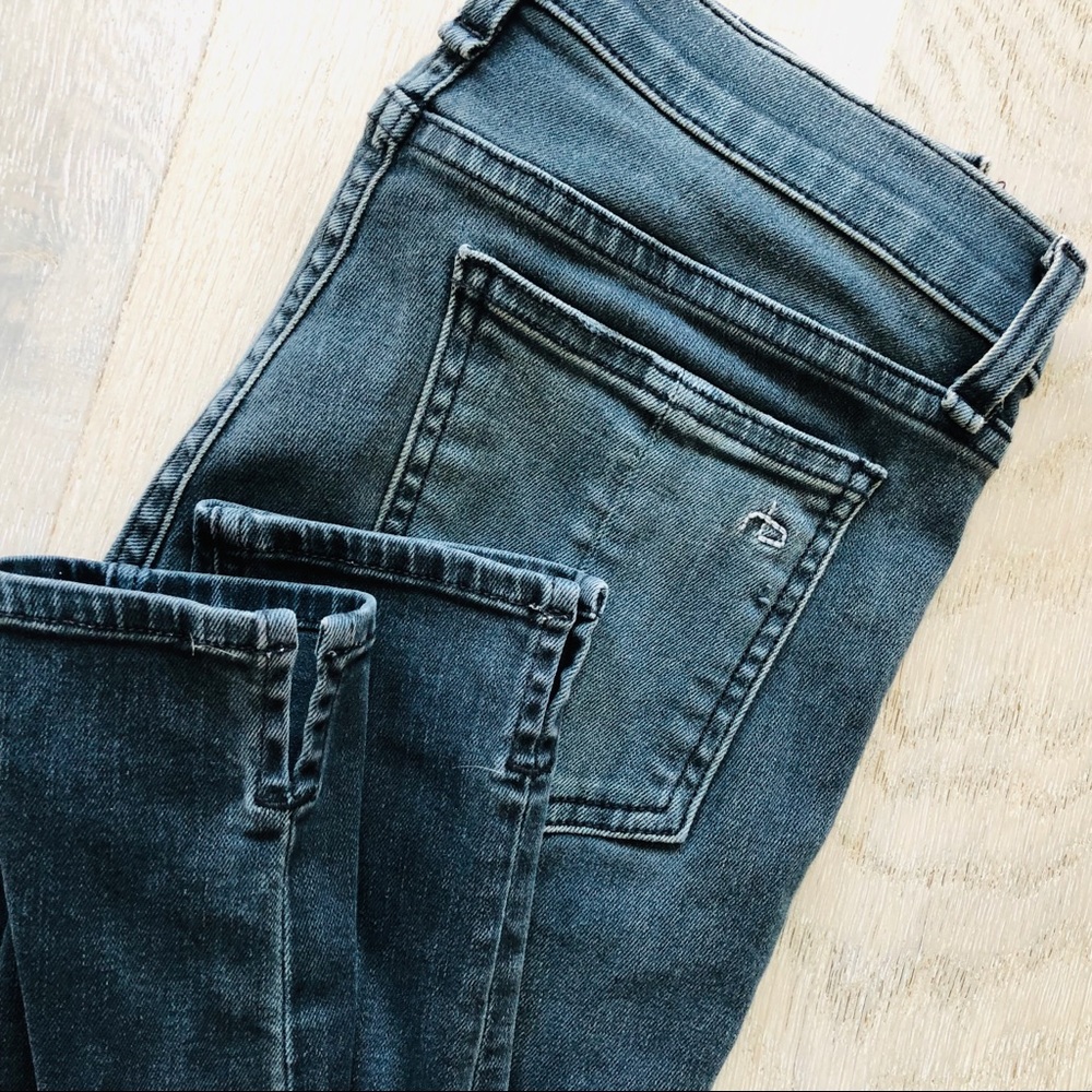 Rag & bone denim cropped high waist jeans